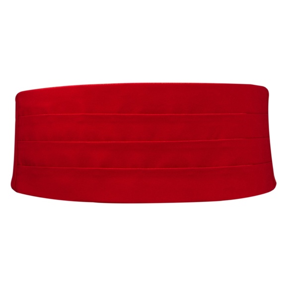 NWT Tuxedo Park Red Satin Cummerbund - Picture 4 of 4